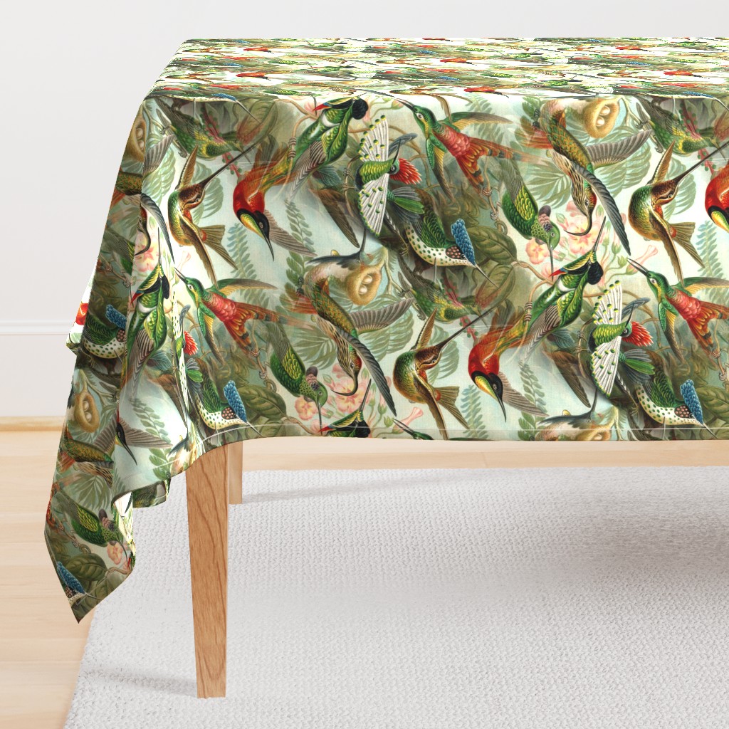 Vintage Hummingbird Pattern (Large)