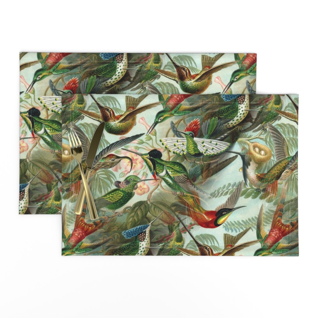 Vintage Hummingbird Pattern (Large)