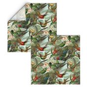 Vintage Hummingbird Pattern (Large)