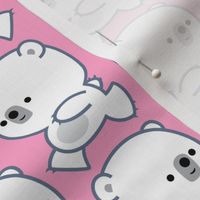Running Little Polar Bears Pink by Cheerful Madness!!