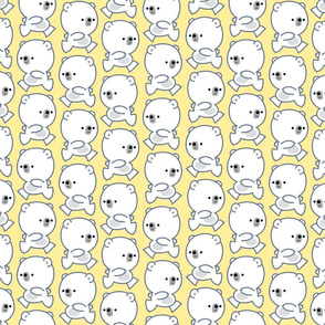 Running Little Polar Bears Yellow by Cheerful Madness!!