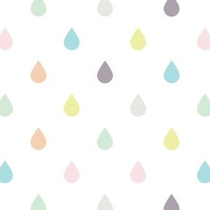 Raindrops - Pastel