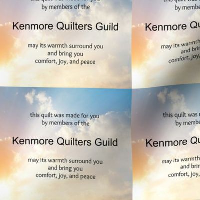 Kenmore Quilters Guild comfort quilt labels
