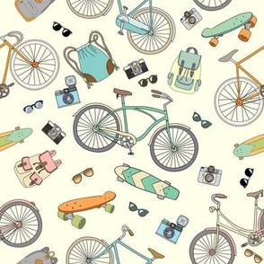 Bicycles, boards and accessories