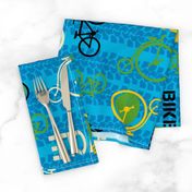 bike or bicycle blue by Diane Gilbert