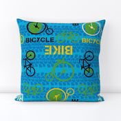 bike or bicycle blue by Diane Gilbert