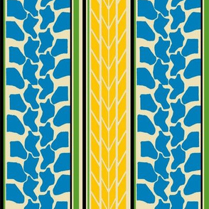 bike tread stripe blue by Diane Gilbert