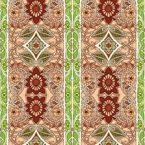 Fall Paisley Leaf Trellis