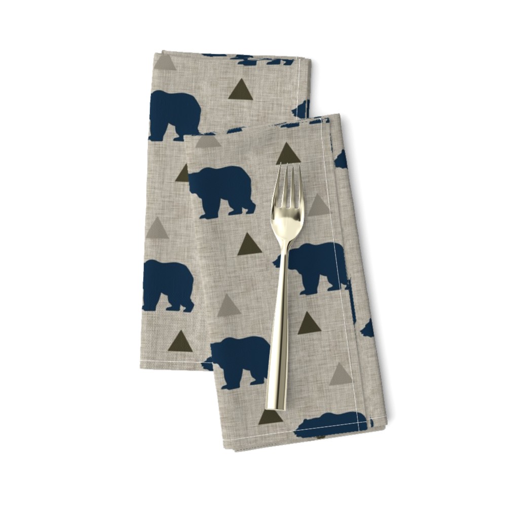 Bears_and_Triangles_Navy_Linen