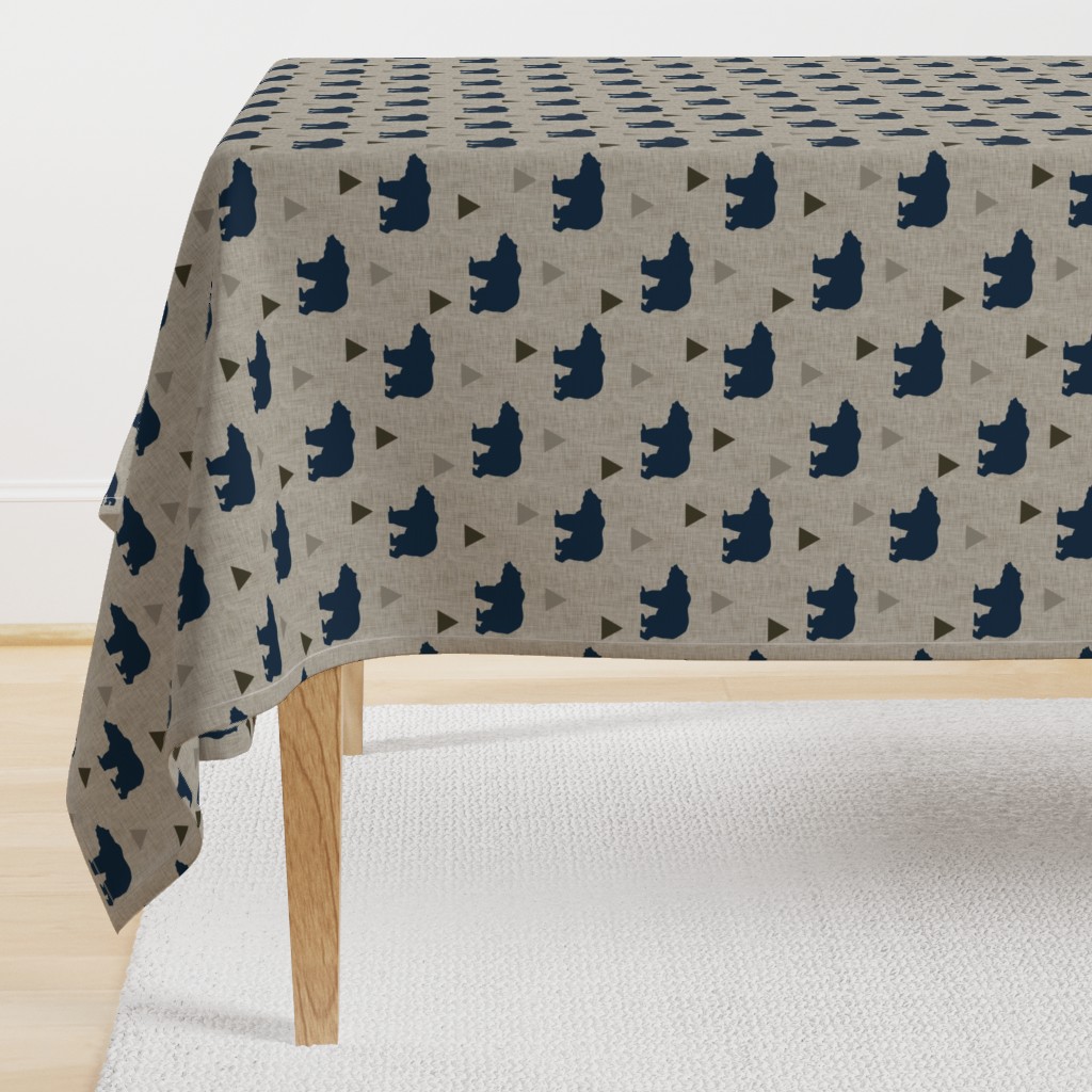 Bears_and_Triangles_Navy_Linen