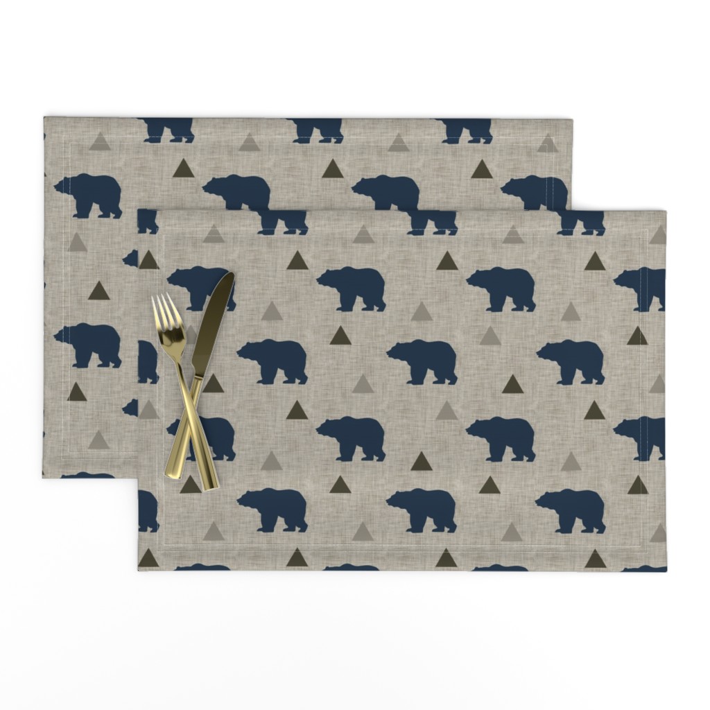 Bears_and_Triangles_Navy_Linen