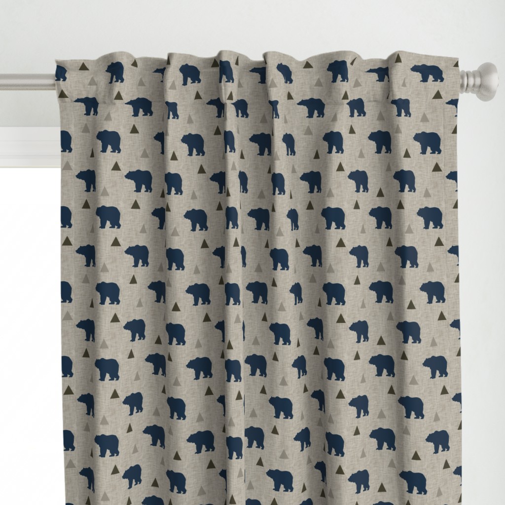 Bears_and_Triangles_Navy_Linen