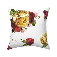 Dark Floral Garden  Flower Print - LARGE