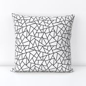 Abstract Geometric Black on White Small