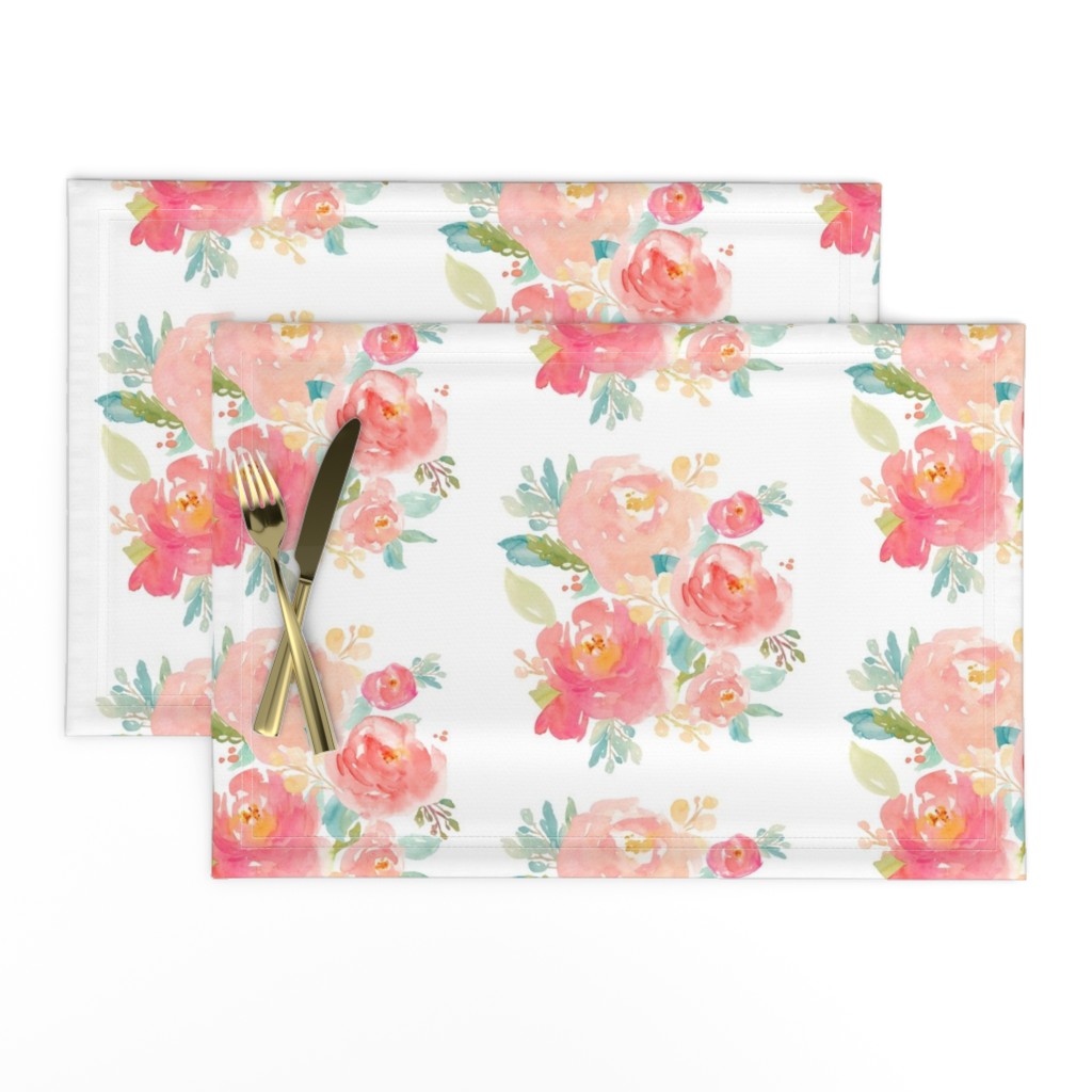 Floral Sweet Pastel - White