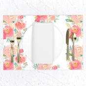 Floral Sweet Pastel - White