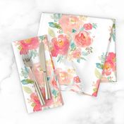 Floral Sweet Pastel - White