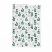 Cool pear garden geometric memphis scandinavian style fruit illustration gender neutral mint