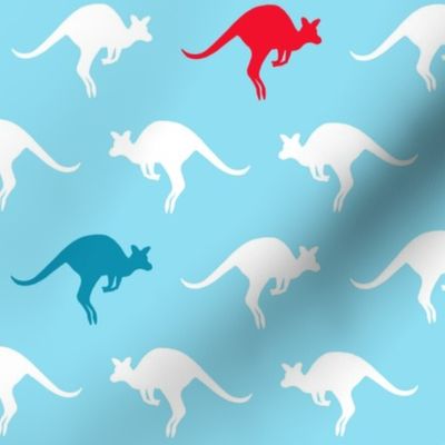 Kangaroo Party Blue