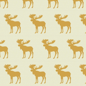 Textured linen moose gold