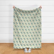 Textured moose linen teal