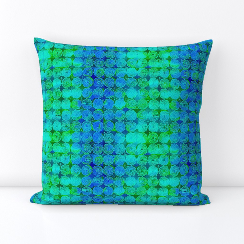 Blue and Green Concentric Octagons