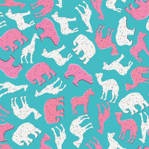 Animal Crackers Fabric, Wallpaper and Home Decor | Spoonflower