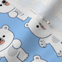 Laughing Little Polar Bears Blue by Cheerful Madness!!