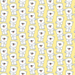 Laughing Little Polar Bears Yellow by Cheerful Madness!!