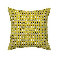Trendy summer spring geometric pineapple fruit scandinavian style yellow mustard