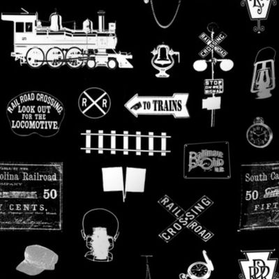 Railroad Symbols - Black // Small