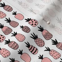 Trendy summer spring geometric pineapple fruit scandinavian style pink