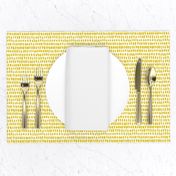 Strokes and stripes abstract scandinavian style brush design gender neutral yellow mustard XS