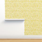 Strokes and stripes abstract scandinavian style brush design gender neutral yellow mustard XS