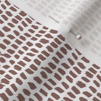 Strokes and stripes abstract scandinavian style brush design gender neutral brown XS