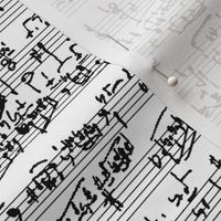 Hand Written Sheet Music // Small