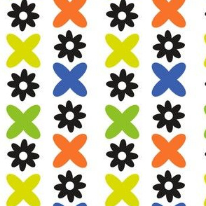 Graphic daisies / multicolored