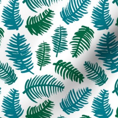 Green summer colors leaf illustration garden pattern green blue