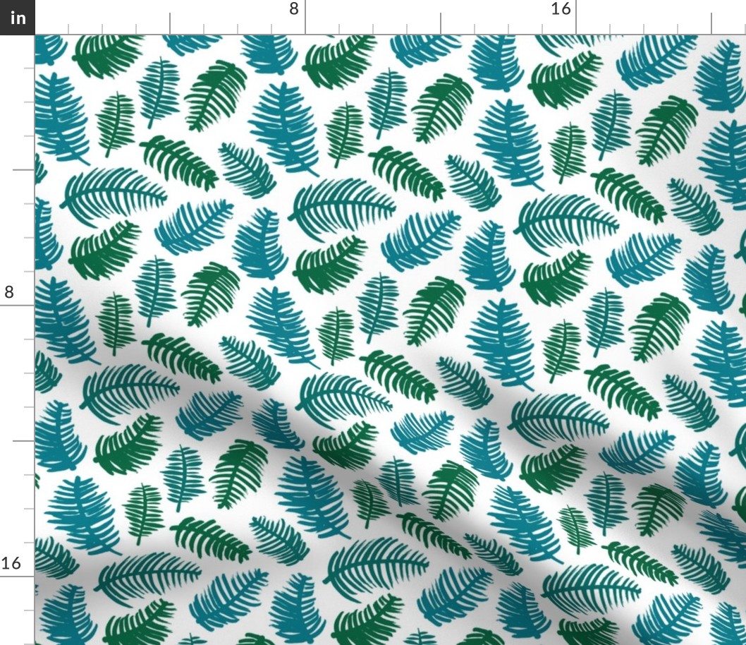 Green summer colors leaf illustration garden pattern green blue