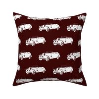 Classic Car on Burgundy - Large (4")