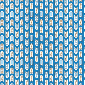 geometric pattern blue