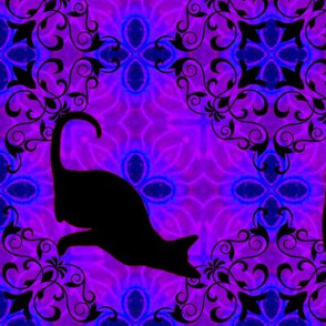 Cat Damask 9, sideways