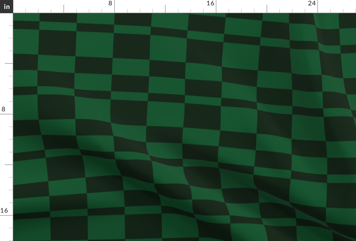 Fourth Doctor Green Checkerboard Lining