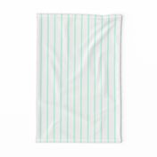 Thin Stripes Mint on White Vertical