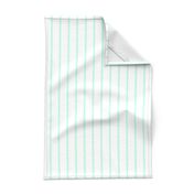 Thin Stripes Mint on White Vertical