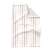 Thin Stripes Peach on White Vertical