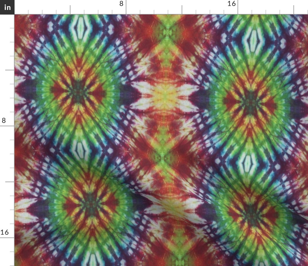 Rainbow Star Spiral Tie Dye