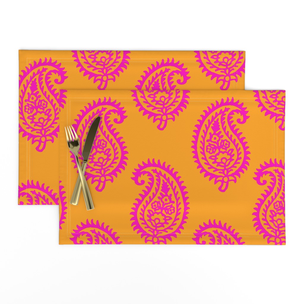 PAISLEY POP - ORANGE/PINK