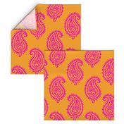 PAISLEY POP - ORANGE/PINK