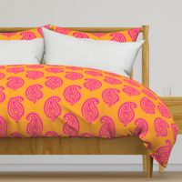 PAISLEY POP - ORANGE/PINK